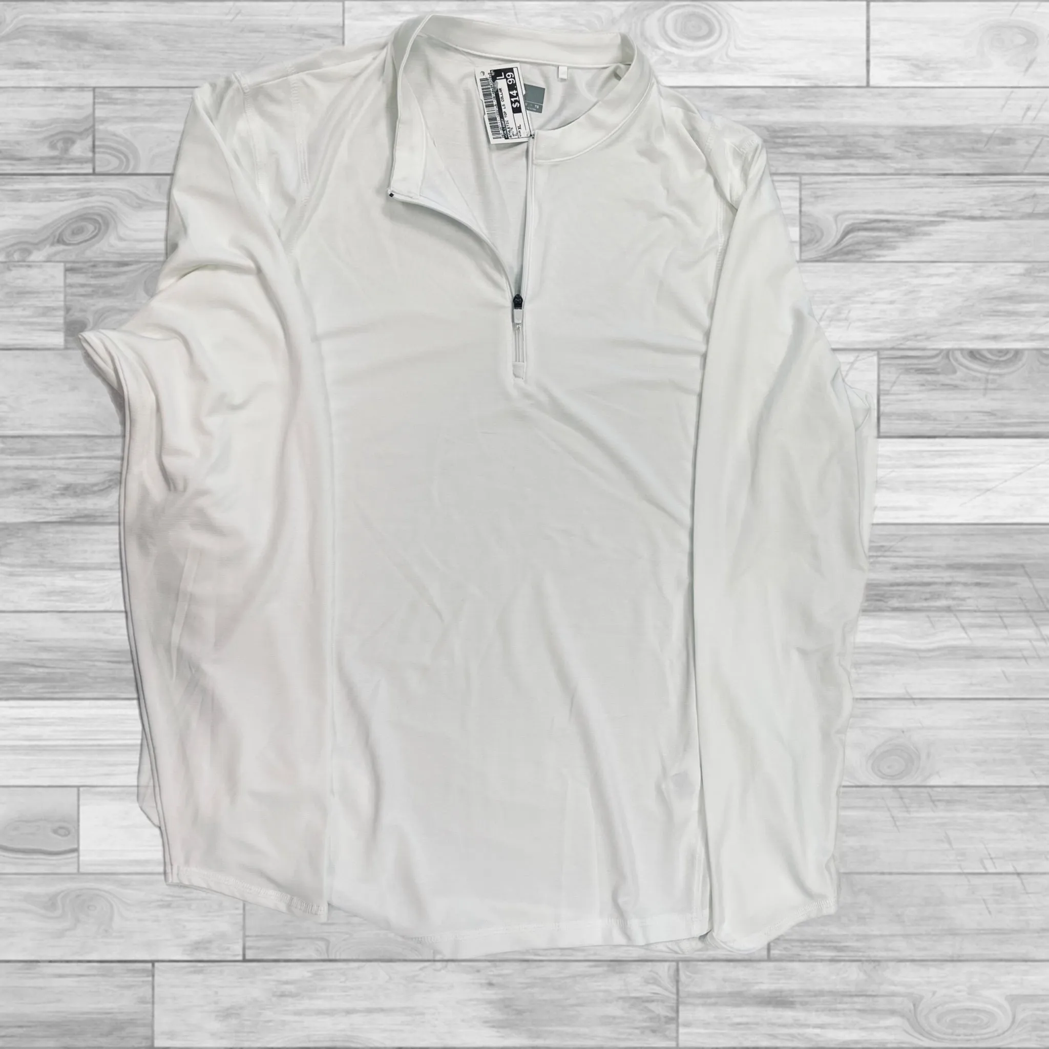 Athletic Top Long Sleeve Collar By Callaway In White, Size: Xl LowProfileDesign