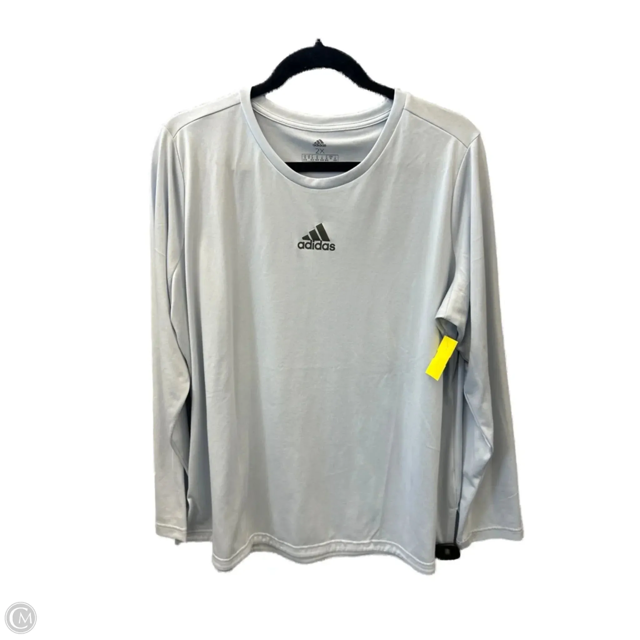 Athletic Top Long Sleeve Crewneck By Adidas In Blue, Size: 2x TurtleneckDesign Brushed Inner Layer