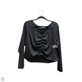 Athletic Top Long Sleeve Crewneck By All In Motion In Black, Size: 2x Interlock Stitching Anti Pilling Technology