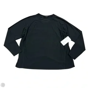Athletic Top Long Sleeve Crewneck By Athleta In Black, Size: 2x EcoFriendly Material