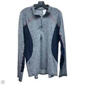 Athletic Top Long Sleeve Crewneck By Athleta In Grey, Size: Xl Lightweight Layering Option VentedBack