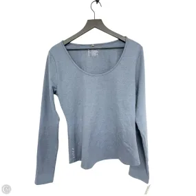 Athletic Top Long Sleeve Crewneck By Clothes Mentor In Blue, Size: Xl Comfortable Collar