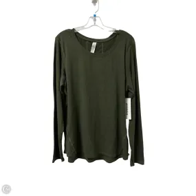 ThermalRegulation Athletic Top Long Sleeve Crewneck By Marika In Green, Size: 2x