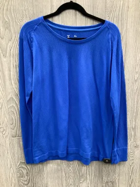 Athletic Top Long Sleeve Crewneck By Xersion In Blue, Size: Xl Loose Tee