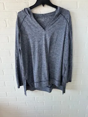 Athletic Top Long Sleeve Hoodie By Lane Bryant In Blue, Size: 1x Relaxed Top