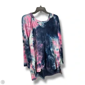 Athletic Top Long Sleeve Hoodie By Livi Active In Tie Dye Print, Size: 2x Odor Resistant Material LightweightLayeringSystem