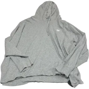 Athletic Top Long Sleeve Hoodie By Nike Apparel In Grey, Size: 1x Cozy Blouse