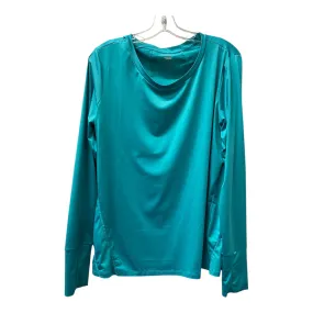 Athletic Top Ls Collar By Cme In Green, Size:Xl NeutralPalette