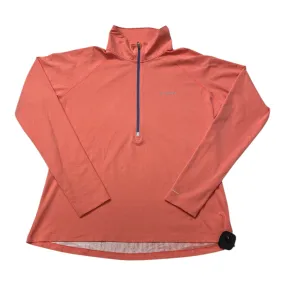LayeringFriendly Weight Relaxed Look Athletic Top Ls Collar By Columbia In Coral, Size:Xl