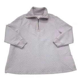 Athletic Top Ls Collar By Lands End In Purple, Size:2X Sport Hoodie