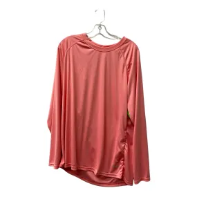 Quick Release Fasteners Athletic Top Ls Crewneck By Cme In Pink, Size:2X