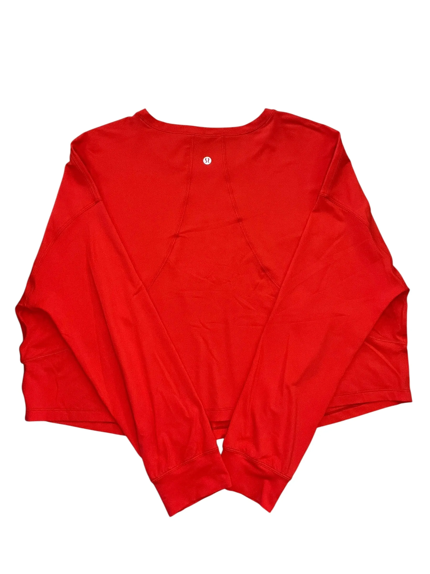 Printed top Athletic Top Ls Crewneck By Lululemon In Red, Size:Xxl