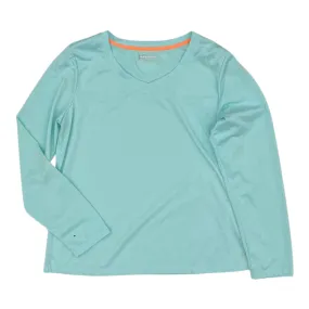 Athletic Top Ls Crewneck By Xersion In Blue, Size:Xl Sustainable Production Certified
