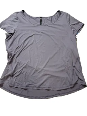 Smooth Stitching Athletic Top Short Sleeve By 90 Degrees By Reflex In Purple, Size: 2x