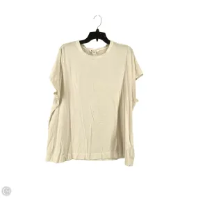 Comfy Layer Athletic Top Short Sleeve By Athleta In White, Size: 2x