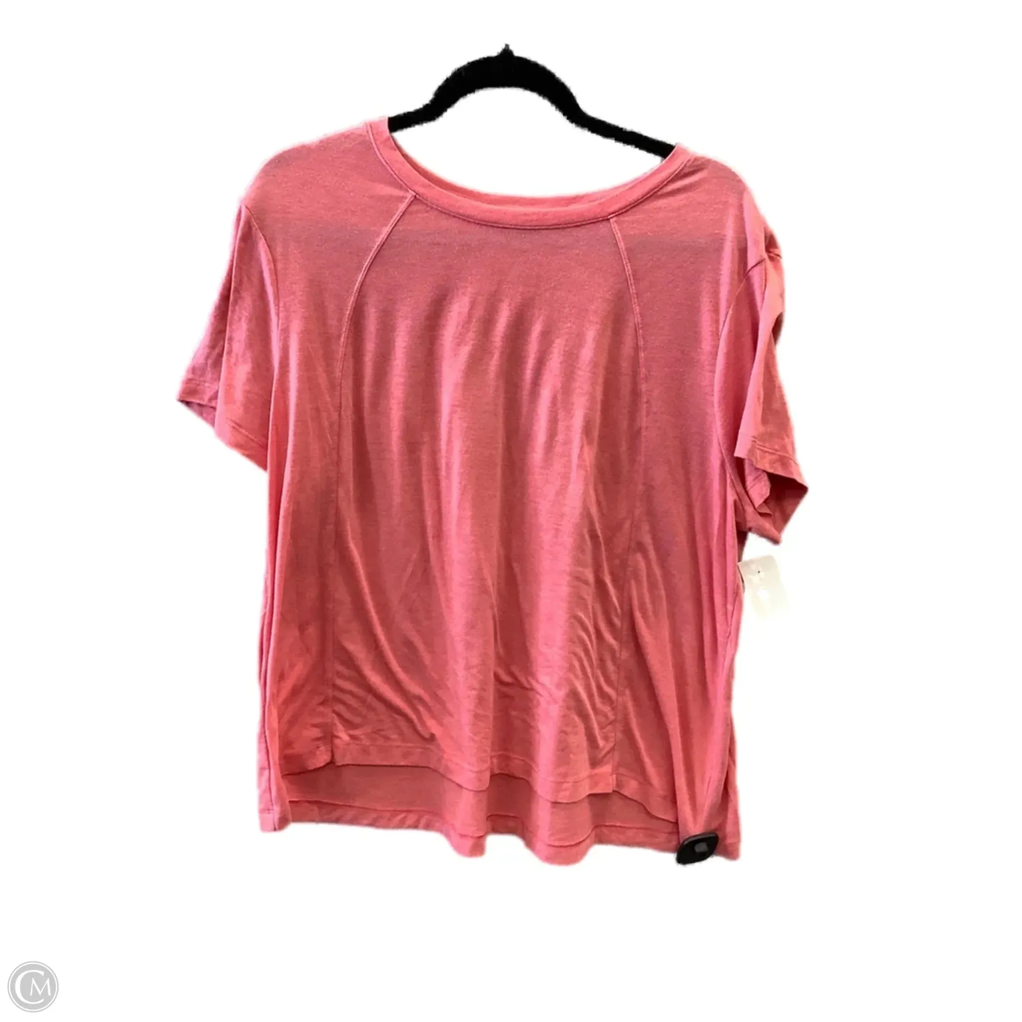 Lightweight Layering Option Athletic Top Short Sleeve By Avia In Pink, Size: 3x