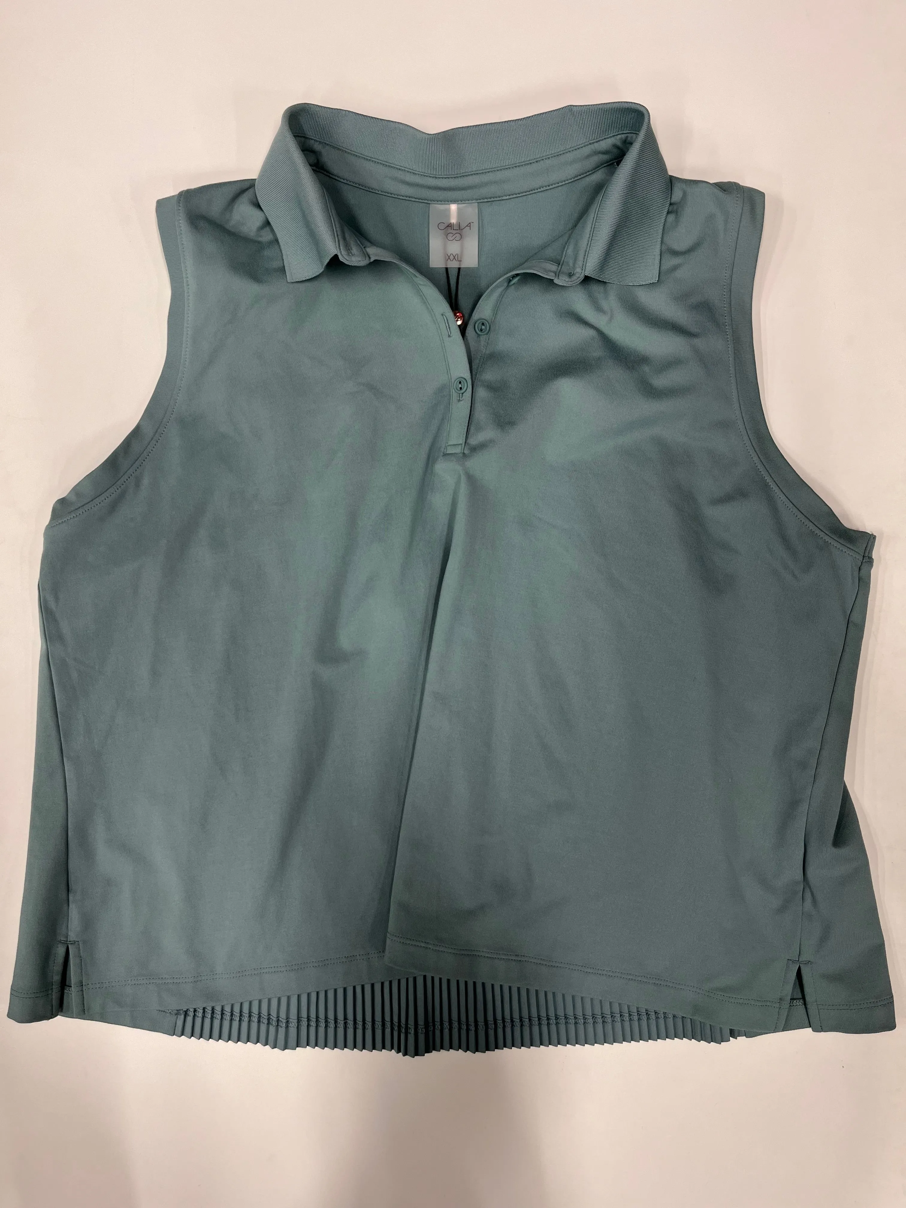 Bonded Hemline Fade Resistant Coating Athletic Top Short Sleeve By Calia NWT  Size: 2x