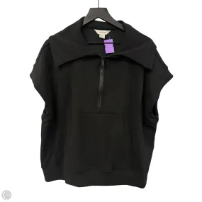 Athletic Top Short Sleeve By Clothes Mentor In Black, Size: 2x Drop Shoulder Cut Comfortable Collar