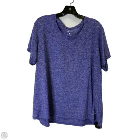 Athletic Top Short Sleeve By Nike Apparel In Blue, Size: 2x MoistureControl FourWayStretchFabric