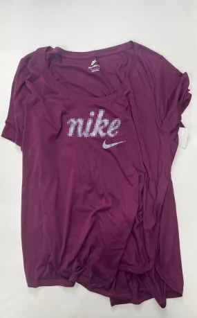 Athletic Top Short Sleeve By Nike Apparel  Size: 2x Adjustable Hemline HypoallergenicMaterial