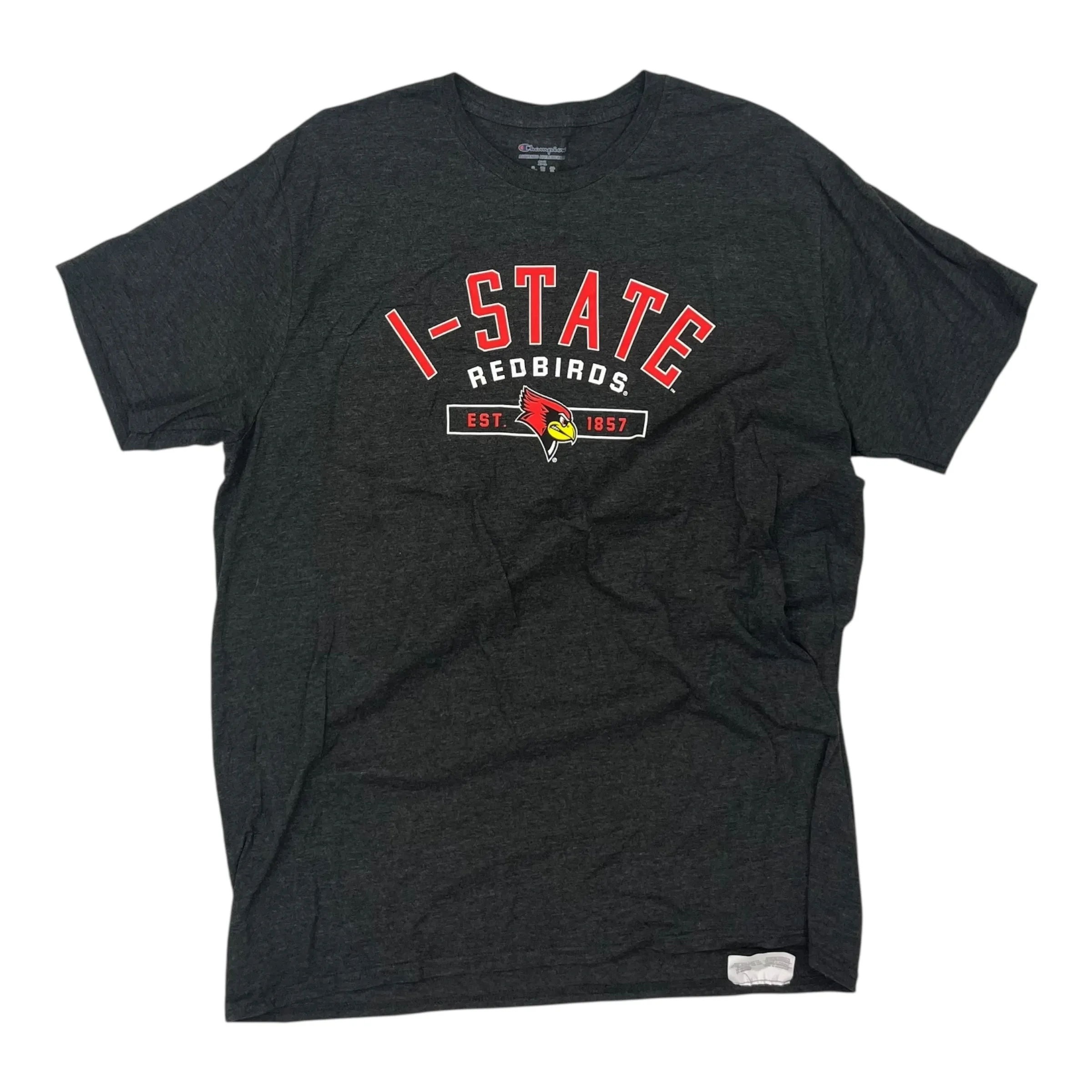 EcoCertified ATHLETIC TOP SS by CHAMPION in GREY, Size:2X