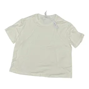 ButterSoft Handfeel Athletic Top Ss By Clothes Mentor In White, Size:Xl
