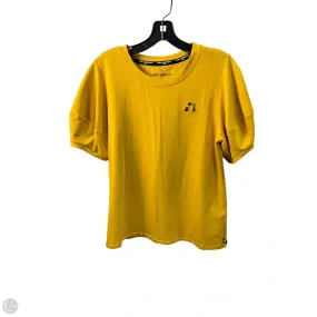 Top Short Sleeve Designer By Karl Lagerfeld In Yellow, Size: M Outdoor Style Trend