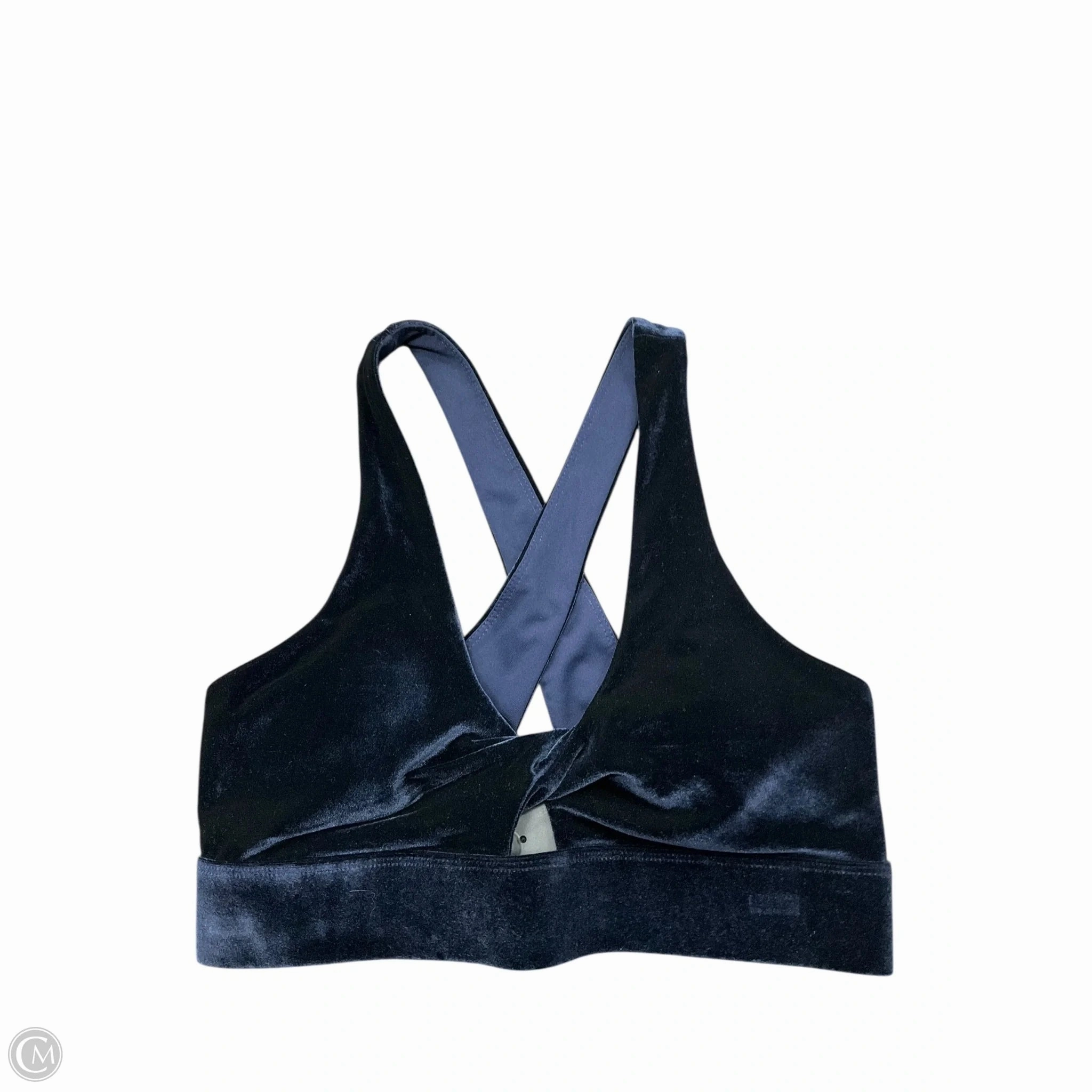 Yarn Dye Stripe Athletic Bra By Fabletics In Navy, Size: S