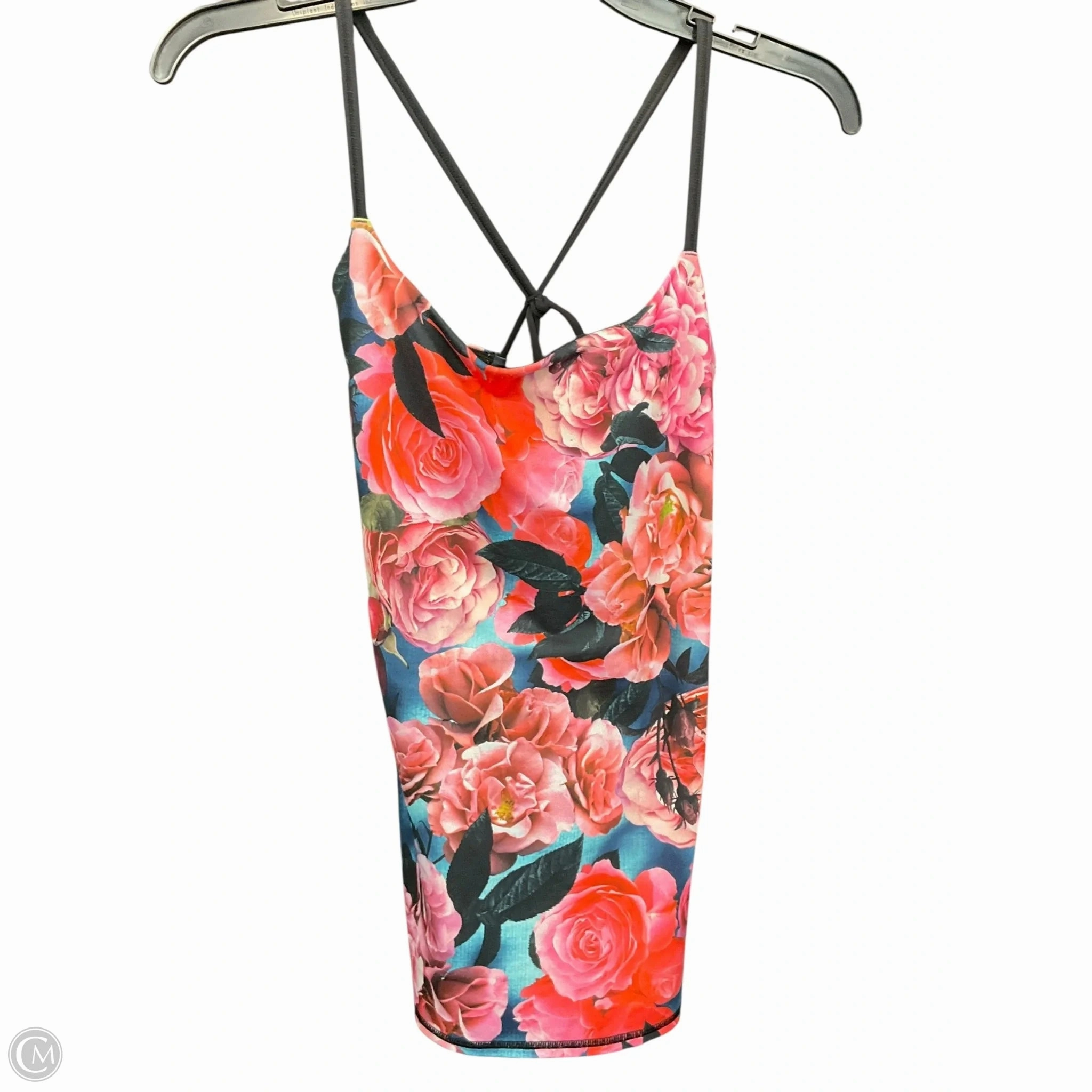 Silicone Grip Interior Athletic Tank Top By Lululemon In Floral Print, Size: S
