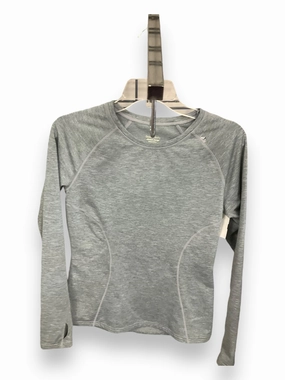 NonPill Surface Treatment Raw Edge Finish Athletic Top Long Sleeve Crewneck By Sweaty Betty In Grey, Size: S