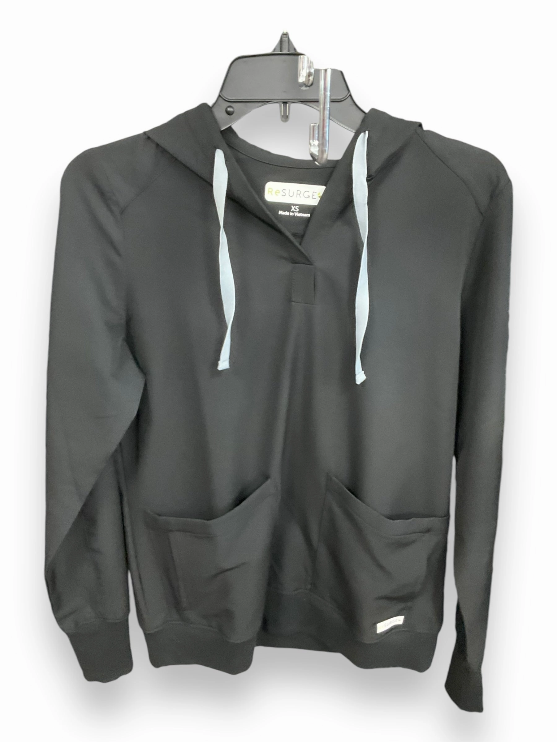 Athletic Top Long Sleeve Hoodie By Clothes Mentor In Black, Size: Xs Smooth Seam Transition Basic Wardrobe