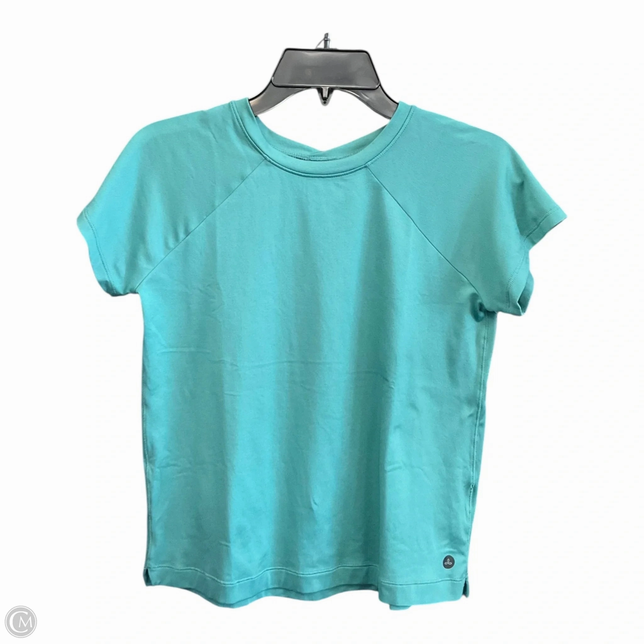 Athletic Top Short Sleeve By Prana In Green, Size: Xs Fade Resistant Finish Multi Way Adjustable Fit