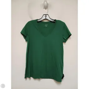 Vibrant Colors Slim Silhouette Top Short Sleeve Designer By Lafayette 148 In Green, Size: S