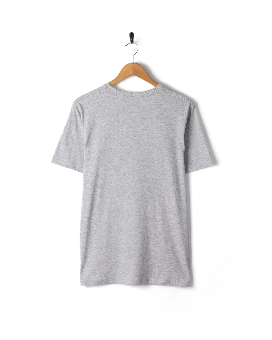 Axle - Mens Short Sleeve T-Shirt - Grey Relaxed Wear Comfort Wearable
