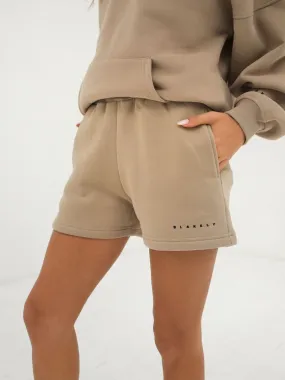 Versatile Wear Isabel Jogger Shorts - Tan