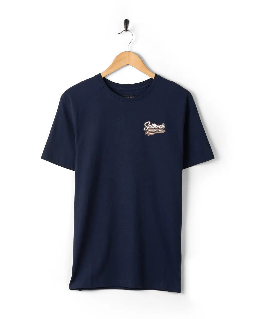 Beach Signs Wales - Mens Short Sleeve T-Shirt - Blue Breathable Comfort Design Sleeveless freedom