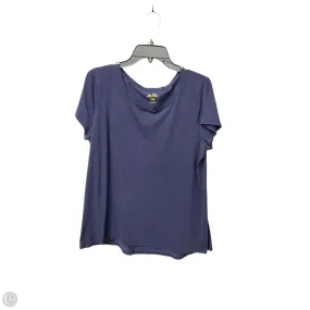 Top Short Sleeve Designer By Lilly Pulitzer In Navy, Size: Xl Round neck simplicity