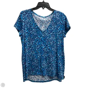 Weekend Wear Top Short Sleeve Designer By Lilly Pulitzer In Blue, Size: M