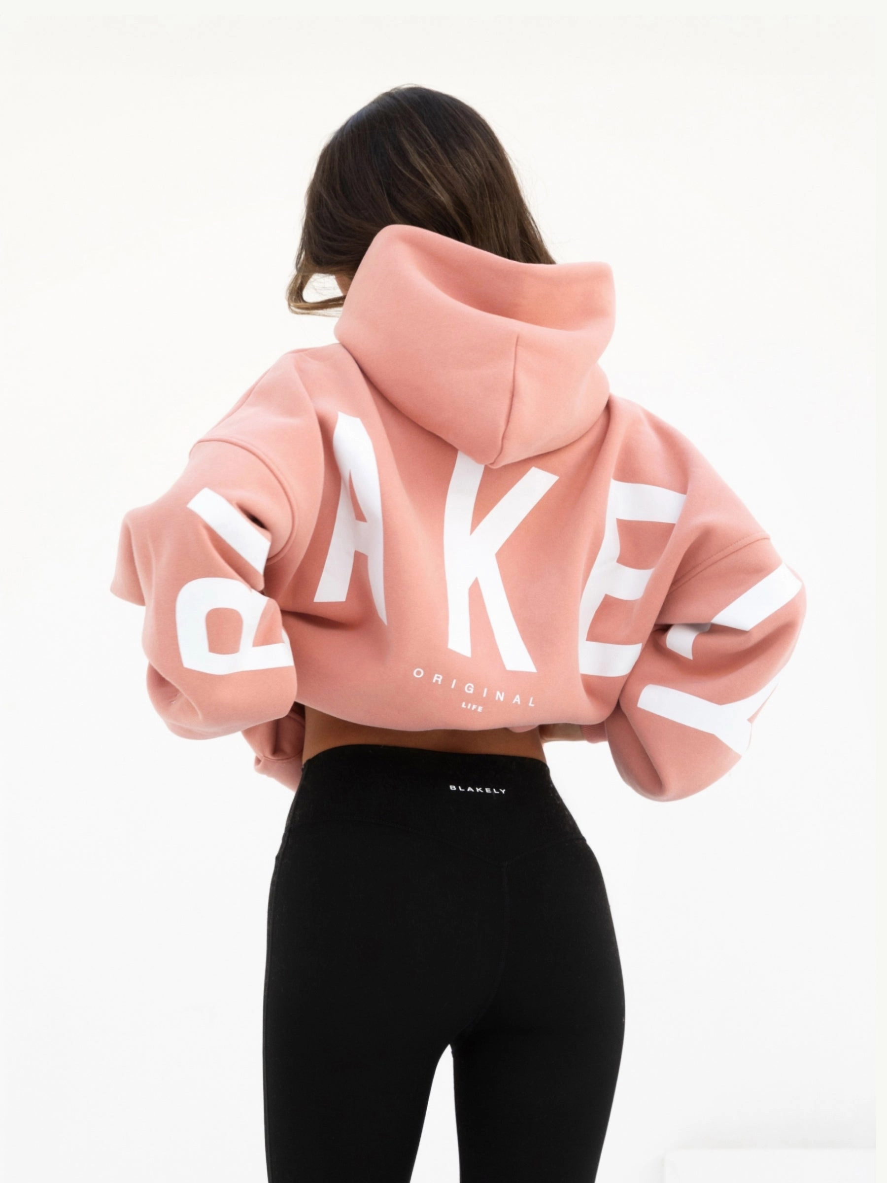 Camping Trip Versatile Fit Isabel Oversized Hoodie - Peach Pink