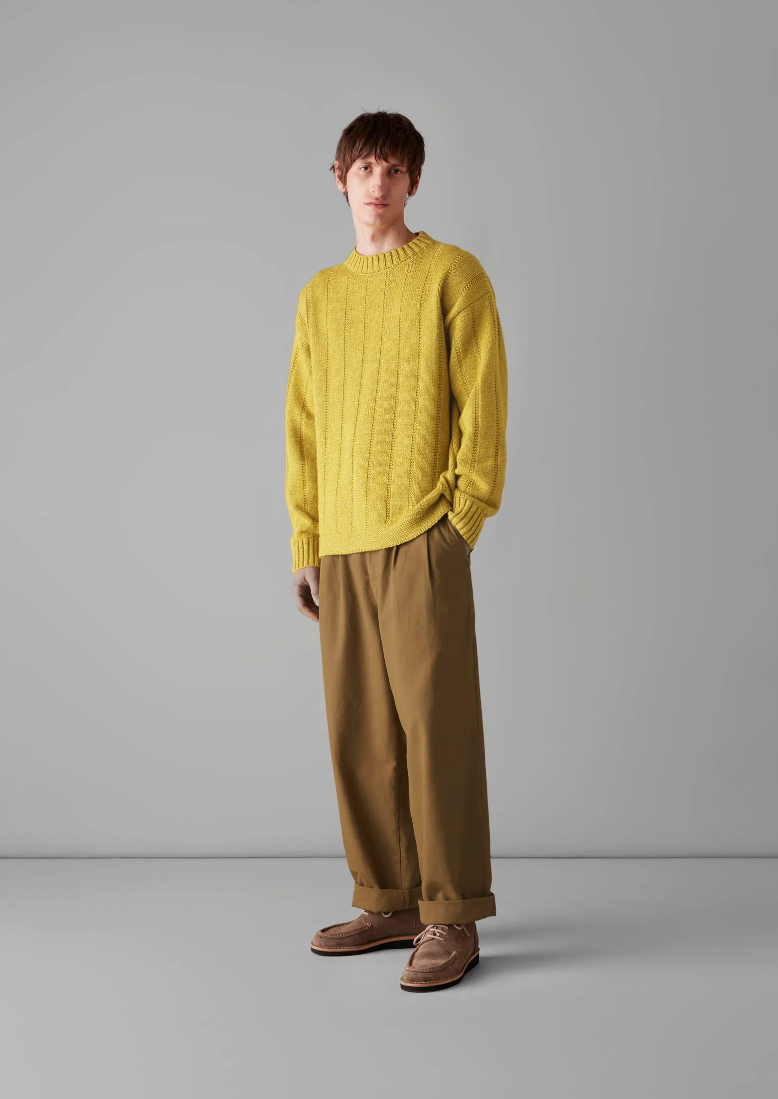 Relaxed Cut Cozy And Stylish Bill Cotton Canvas Wide Leg Pants | Acorn