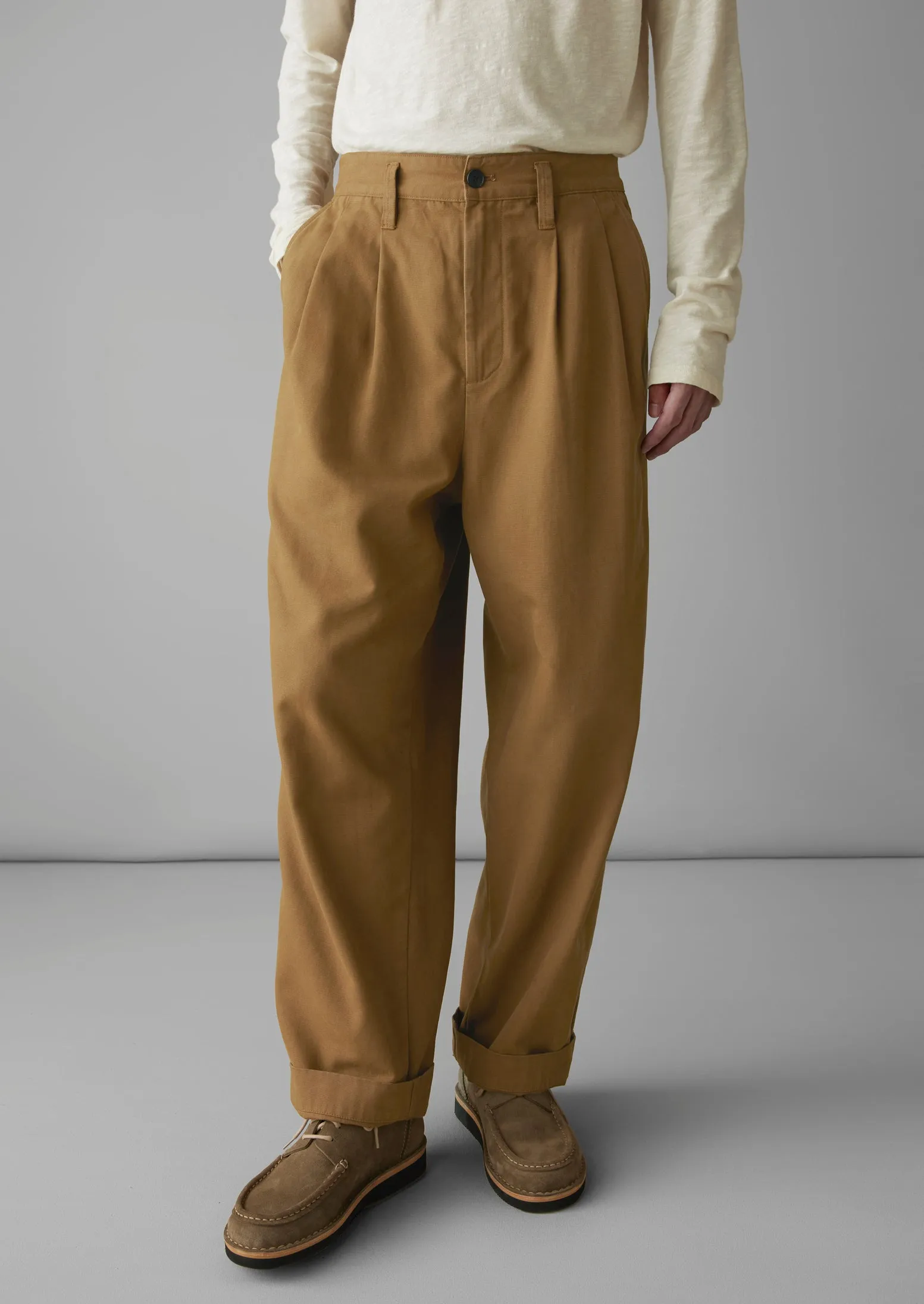 Bill Cotton Canvas Wide Leg Pants | Acorn Premium Stretch Versatile Comfort Wear