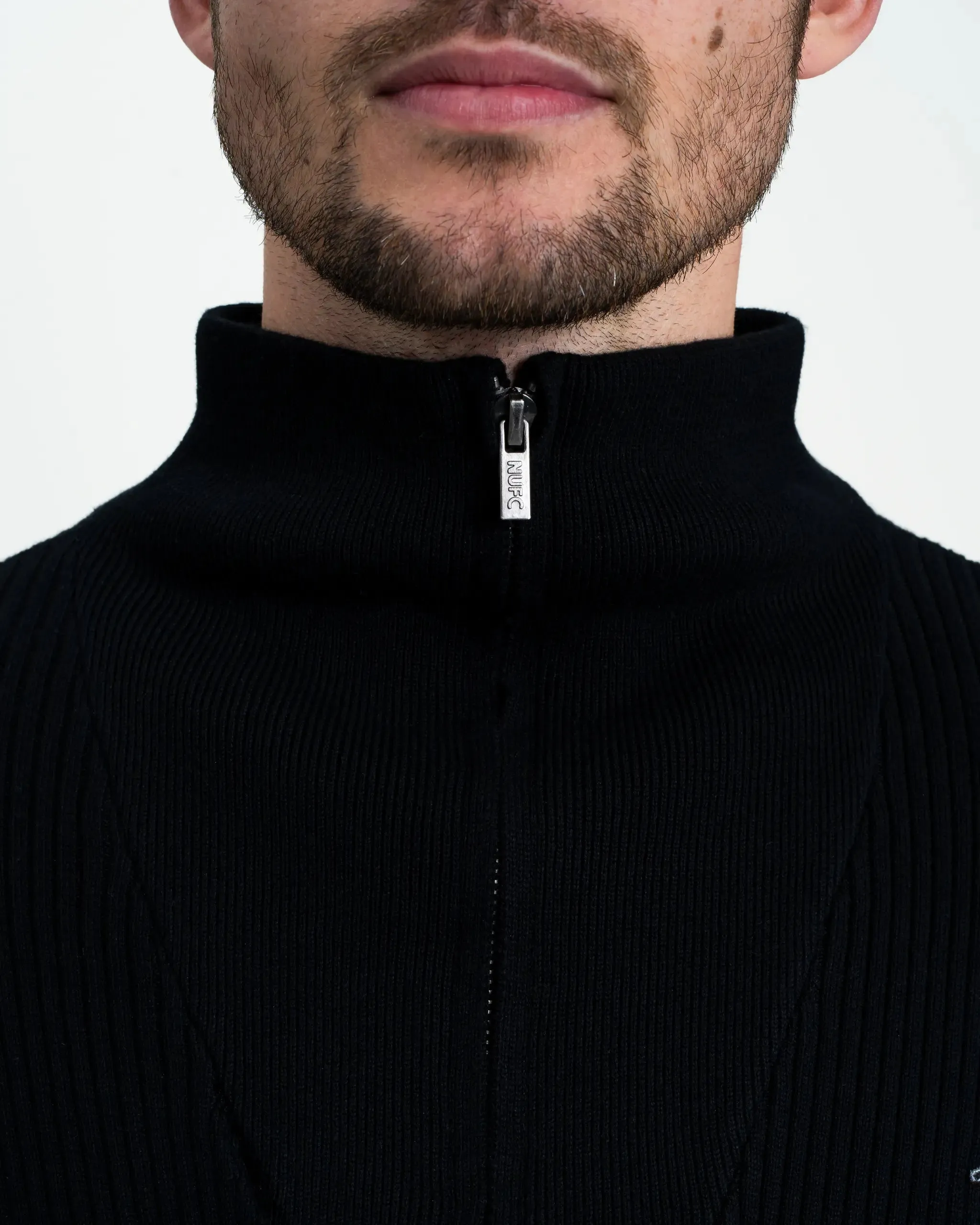 Newcastle United Chunky Knit 1/4 Zip Top Eco Friendly Knitwear Comfortable Style