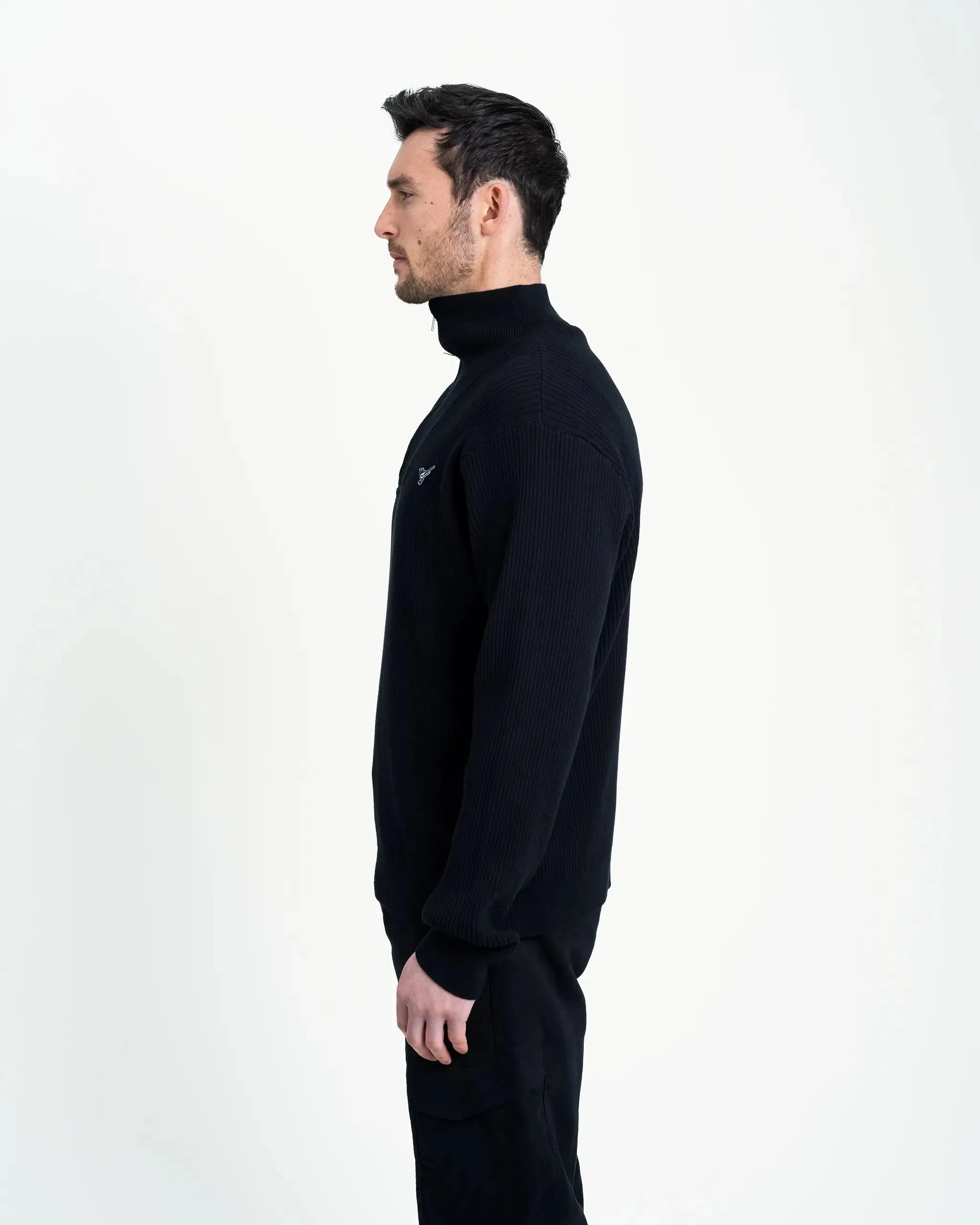 Fashionable Layer Smart Layers Newcastle United Chunky Knit 1/4 Zip Top