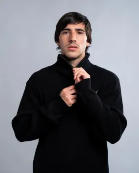 Newcastle United Chunky Knit 1/4 Zip Top Fashion Statement
