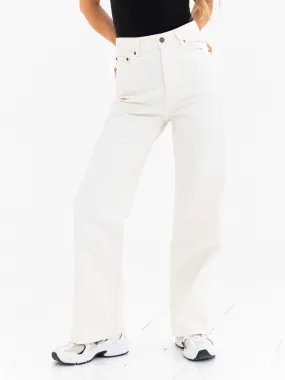 Blakely Wide Leg Jeans - Off White Weekend Wear