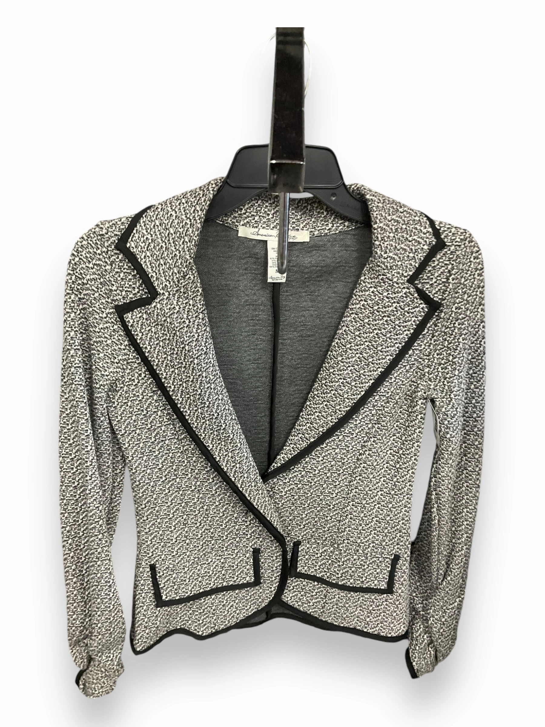 Sustainable Production Certified Blazer By American Rag In Black & Grey, Size: M