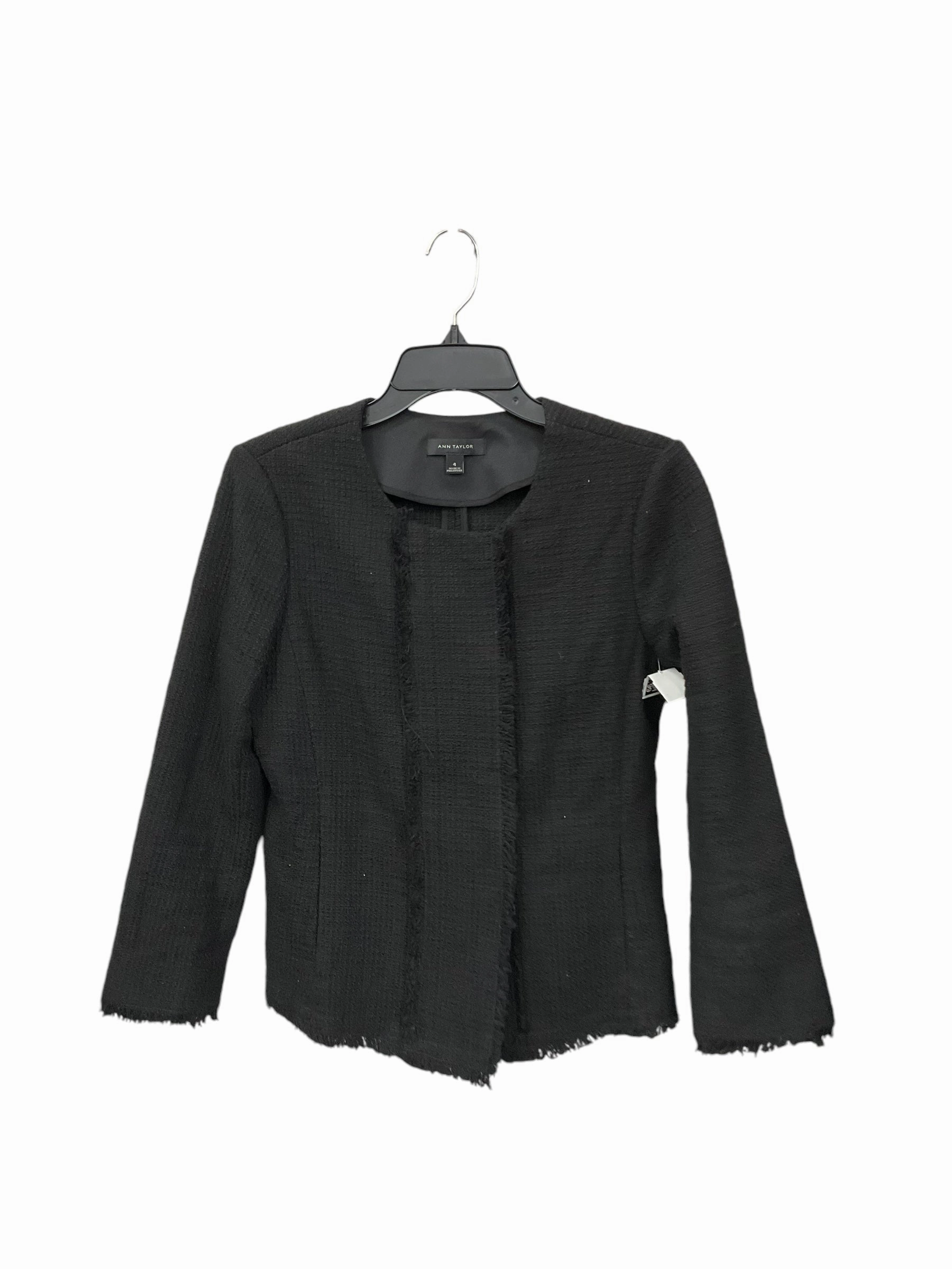 All-Purpose Wear BuiltInLayer Blazer By Ann Taylor In Black, Size: 4