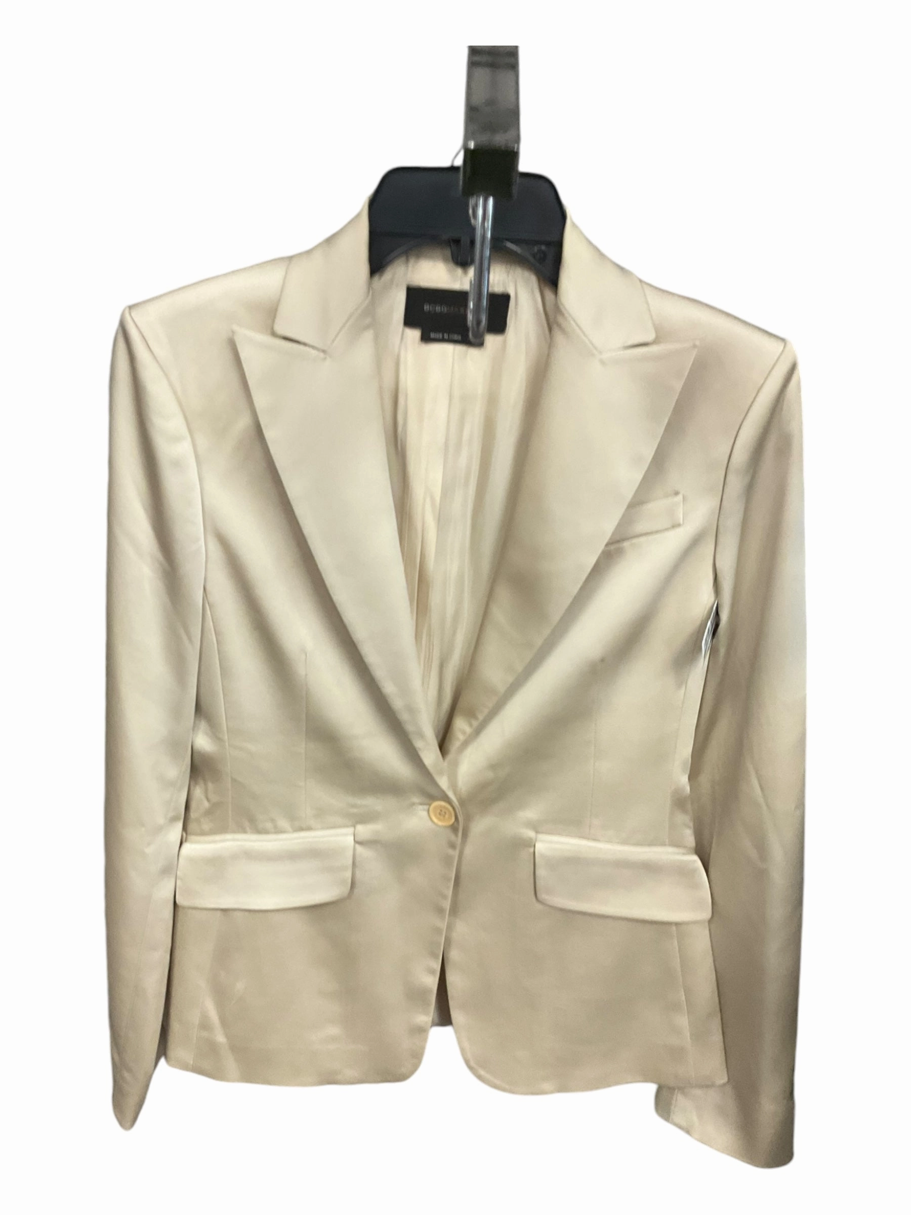 Blazer By Bcbgmaxazria In Cream, Size: Xs Minimalist Design
