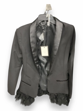 Blazer By Endless Rose In Black, Size: S Breathable Lining TurtleneckDesign