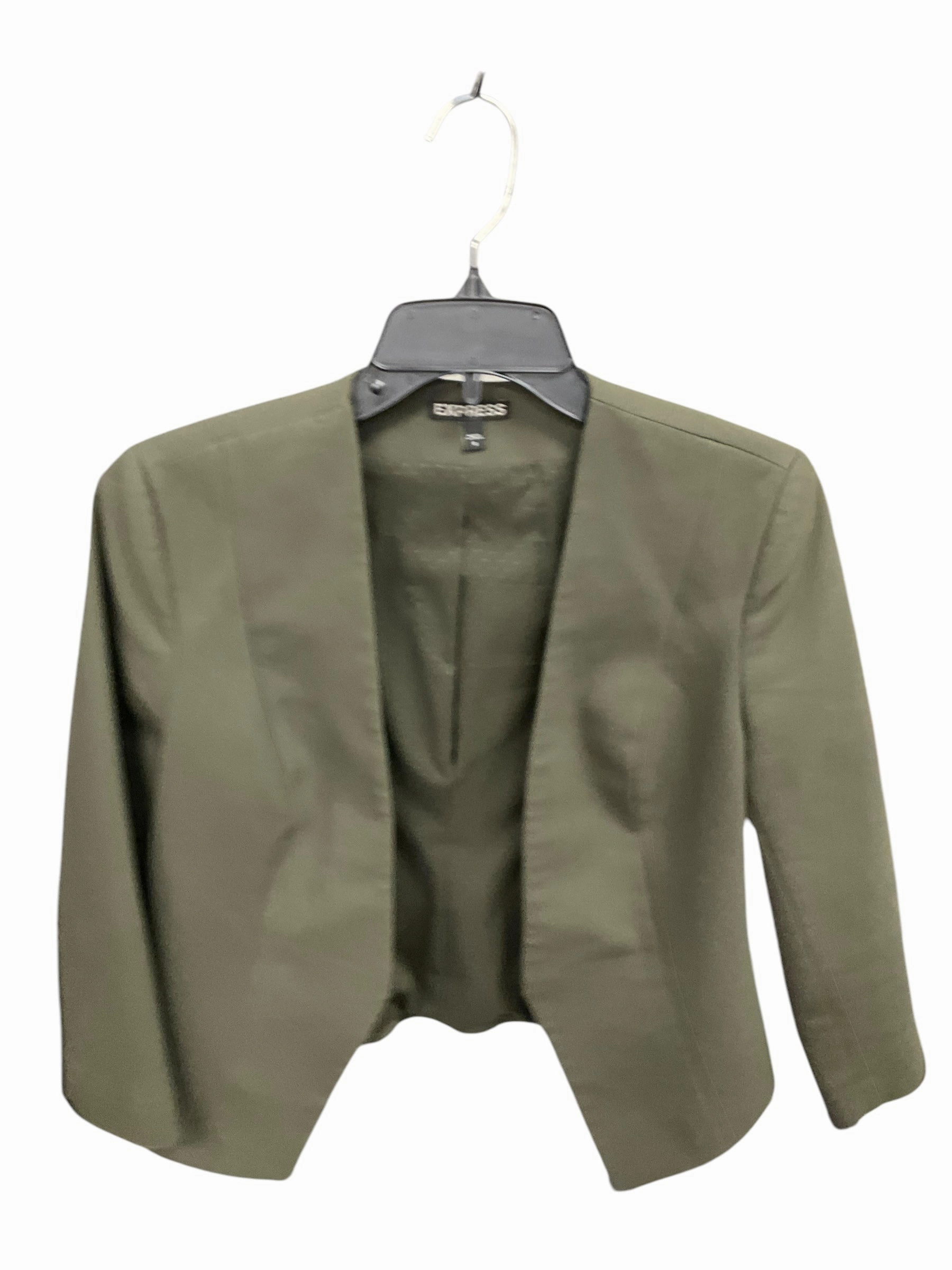 Blazer By Express In Green, Size: S BreathableMeshInsert Glow In The Dark Accent Trim